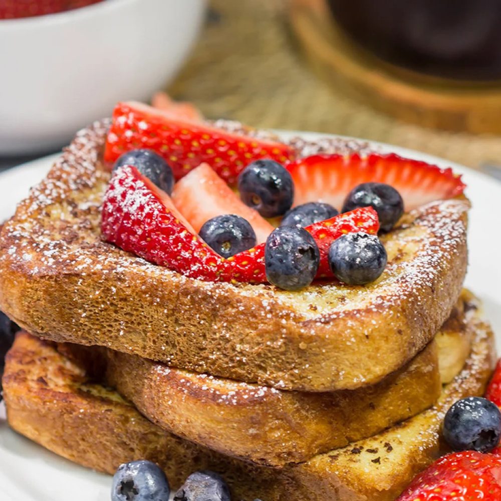 French Toast with Berries & Maple